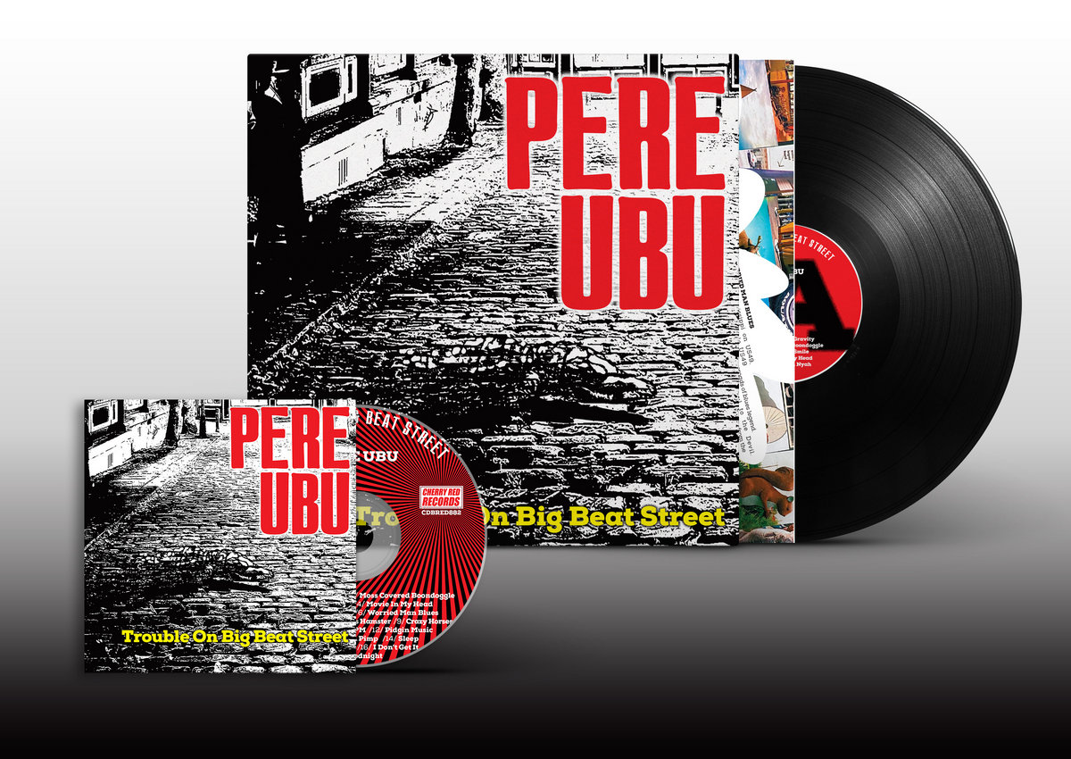 photo promo des versions vinyle et cd de l'album Troule On Big beat Street