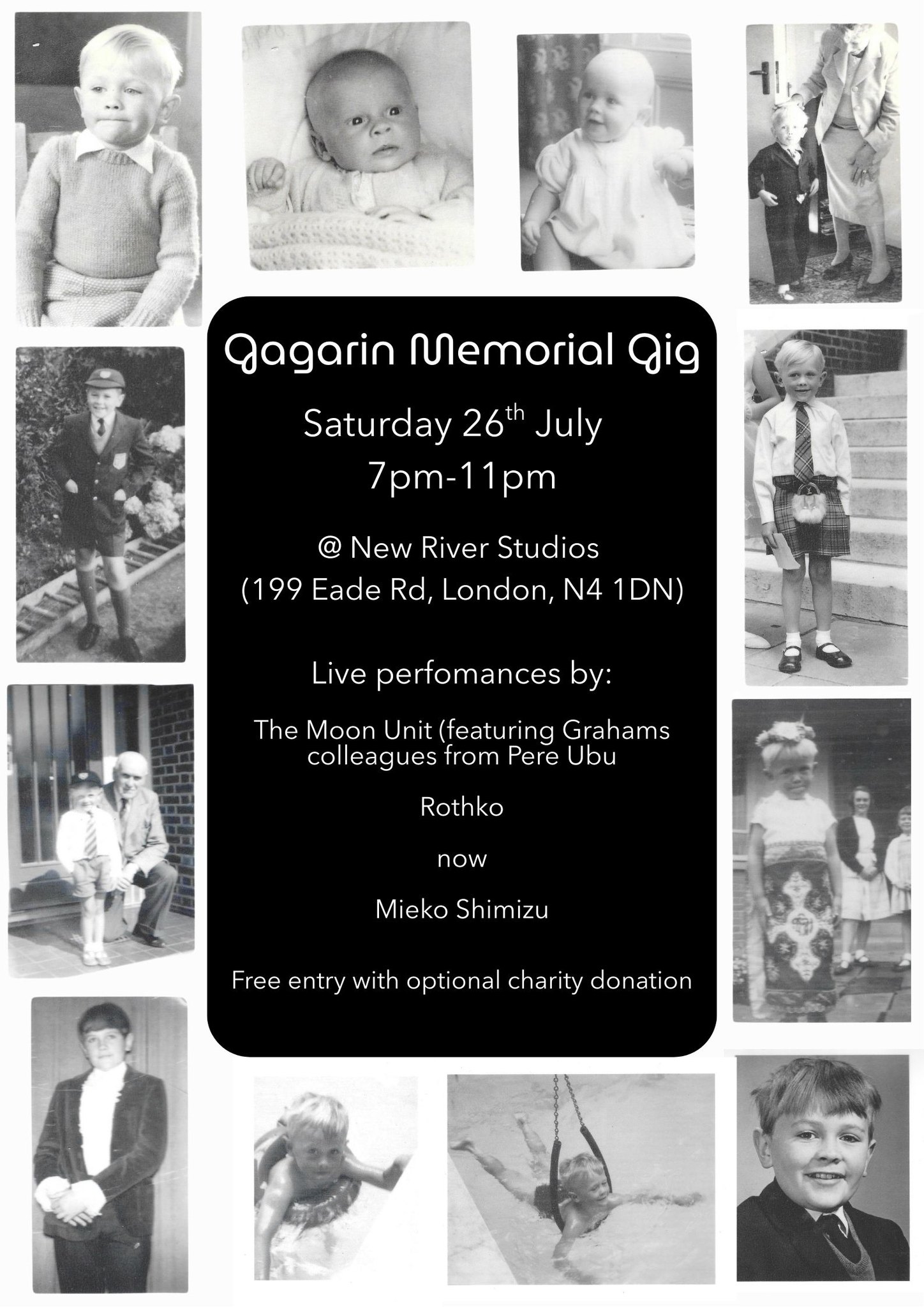 flyer Gagarin Memorial Gig