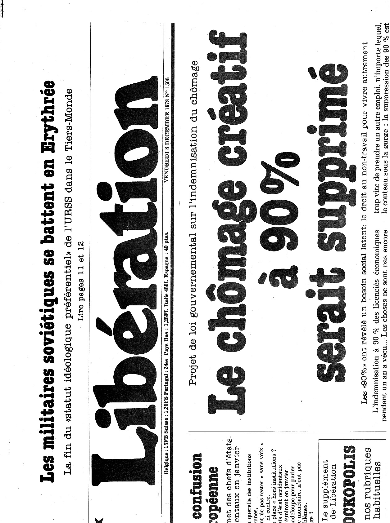 Libération du 8 décembre 1978
