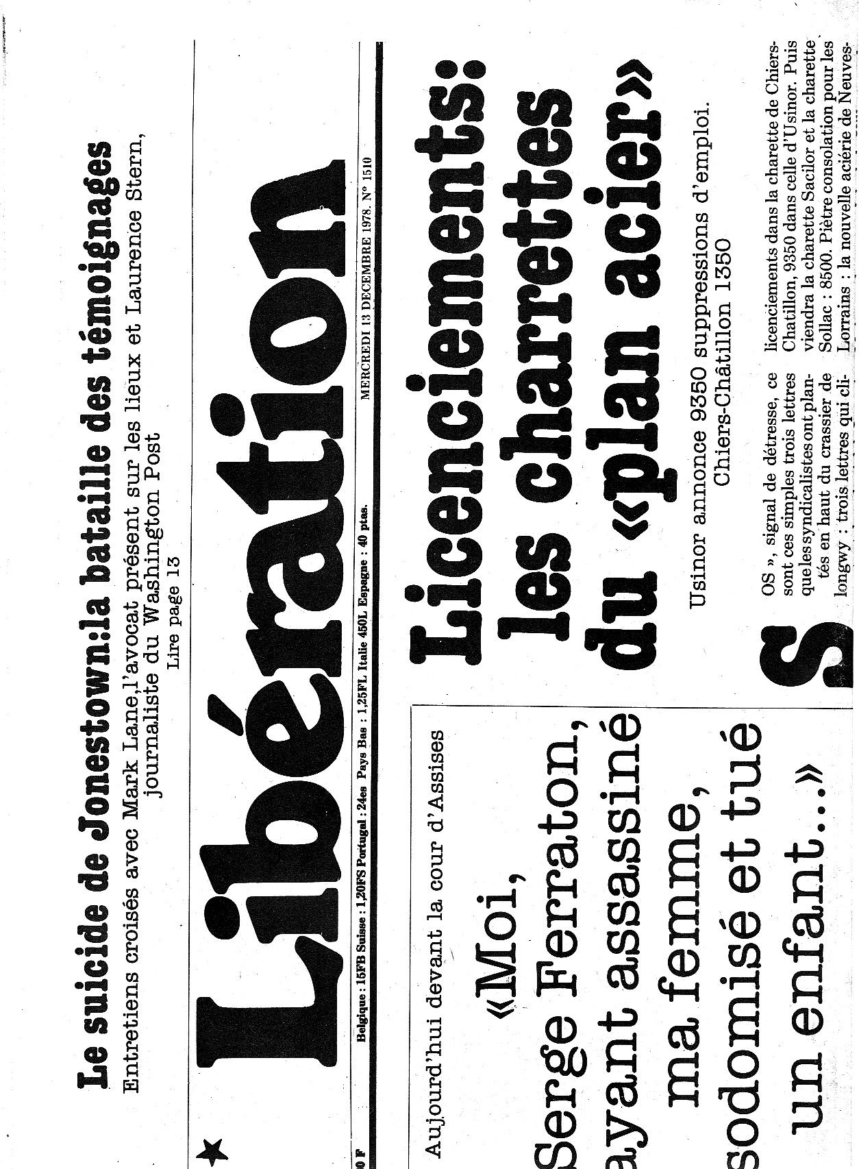 Libération du 13 décembre 1978