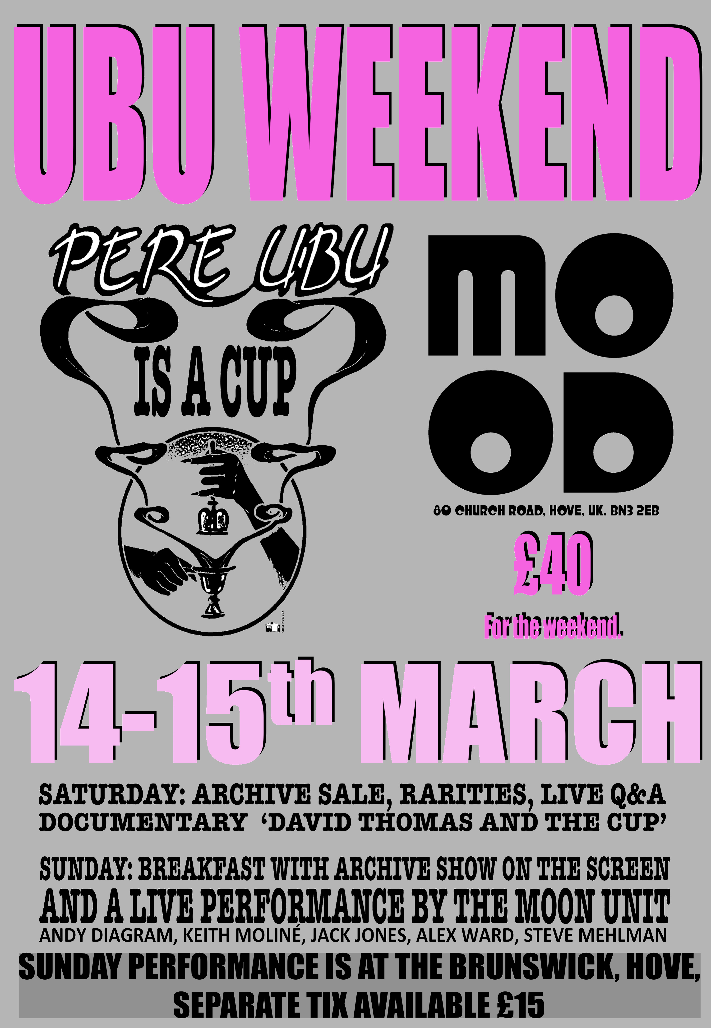 affiche Ubu Week-end